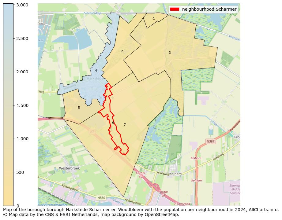 Image of the neighbourhood Scharmer at the map. This image is used as introduction to this page. This page shows a lot of information about the population in the neighbourhood Scharmer (such as the distribution by age groups of the residents, the composition of households, whether inhabitants are natives or Dutch with an immigration background, data about the houses (numbers, types, price development, use, type of property, ...) and more (car ownership, energy consumption, ...) based on open data from the Dutch Central Bureau of Statistics and various other sources!