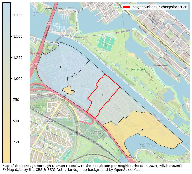 Image of the neighbourhood Scheepskwartier at the map. This image is used as introduction to this page. This page shows a lot of information about the population in the neighbourhood Scheepskwartier (such as the distribution by age groups of the residents, the composition of households, whether inhabitants are natives or Dutch with an immigration background, data about the houses (numbers, types, price development, use, type of property, ...) and more (car ownership, energy consumption, ...) based on open data from the Dutch Central Bureau of Statistics and various other sources!