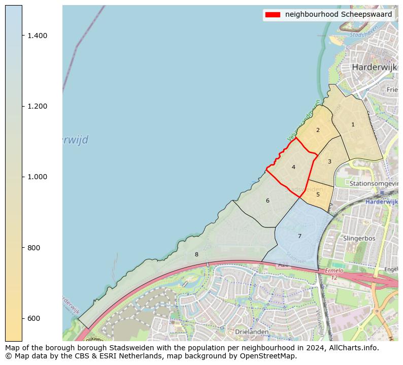 Image of the neighbourhood Scheepswaard at the map. This image is used as introduction to this page. This page shows a lot of information about the population in the neighbourhood Scheepswaard (such as the distribution by age groups of the residents, the composition of households, whether inhabitants are natives or Dutch with an immigration background, data about the houses (numbers, types, price development, use, type of property, ...) and more (car ownership, energy consumption, ...) based on open data from the Dutch Central Bureau of Statistics and various other sources!