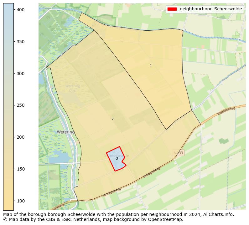 Image of the neighbourhood Scheerwolde at the map. This image is used as introduction to this page. This page shows a lot of information about the population in the neighbourhood Scheerwolde (such as the distribution by age groups of the residents, the composition of households, whether inhabitants are natives or Dutch with an immigration background, data about the houses (numbers, types, price development, use, type of property, ...) and more (car ownership, energy consumption, ...) based on open data from the Dutch Central Bureau of Statistics and various other sources!