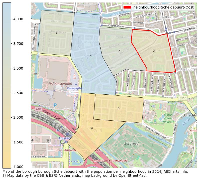 Image of the neighbourhood Scheldebuurt-Oost at the map. This image is used as introduction to this page. This page shows a lot of information about the population in the neighbourhood Scheldebuurt-Oost (such as the distribution by age groups of the residents, the composition of households, whether inhabitants are natives or Dutch with an immigration background, data about the houses (numbers, types, price development, use, type of property, ...) and more (car ownership, energy consumption, ...) based on open data from the Dutch Central Bureau of Statistics and various other sources!