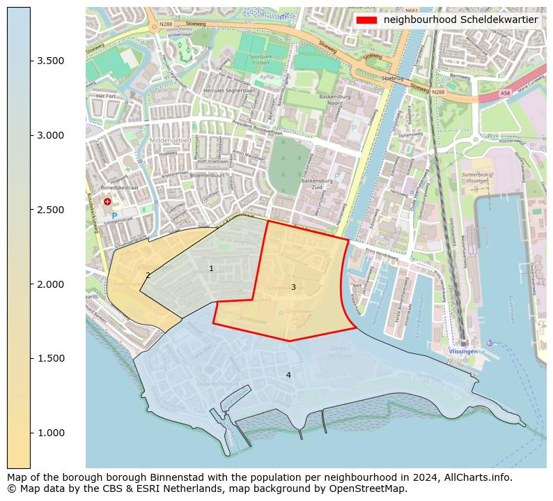 Image of the neighbourhood Scheldekwartier at the map. This image is used as introduction to this page. This page shows a lot of information about the population in the neighbourhood Scheldekwartier (such as the distribution by age groups of the residents, the composition of households, whether inhabitants are natives or Dutch with an immigration background, data about the houses (numbers, types, price development, use, type of property, ...) and more (car ownership, energy consumption, ...) based on open data from the Dutch Central Bureau of Statistics and various other sources!