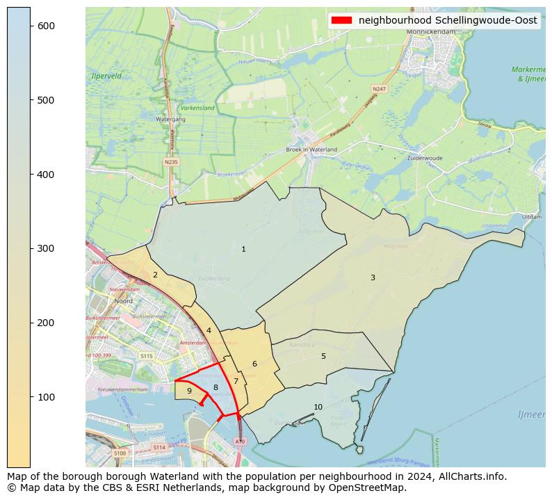 Image of the neighbourhood Schellingwoude-Oost at the map. This image is used as introduction to this page. This page shows a lot of information about the population in the neighbourhood Schellingwoude-Oost (such as the distribution by age groups of the residents, the composition of households, whether inhabitants are natives or Dutch with an immigration background, data about the houses (numbers, types, price development, use, type of property, ...) and more (car ownership, energy consumption, ...) based on open data from the Dutch Central Bureau of Statistics and various other sources!