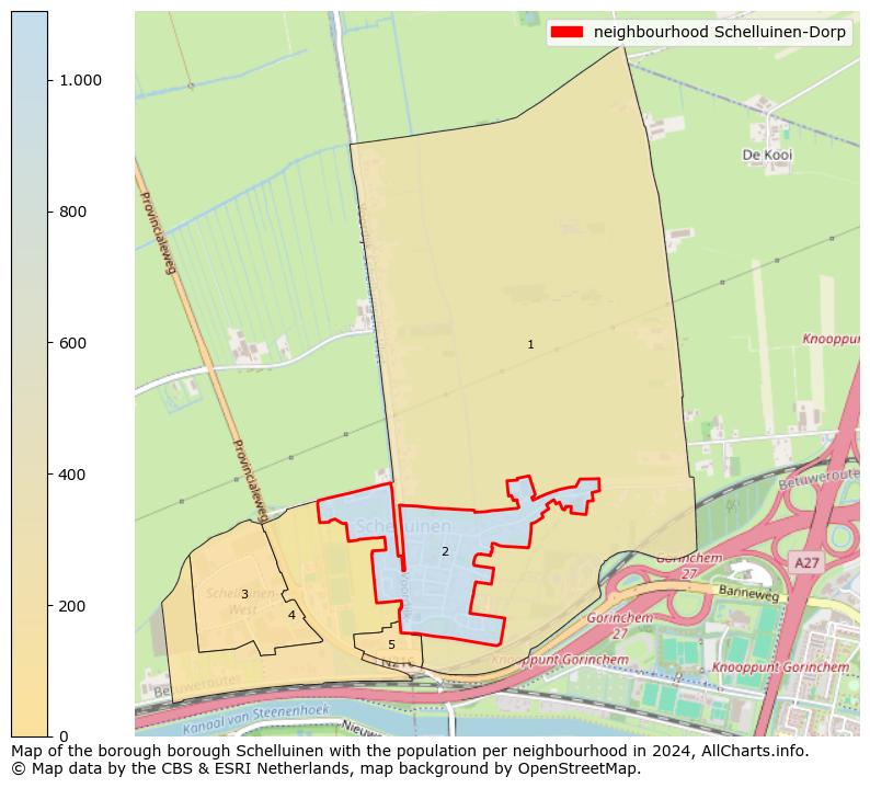 Image of the neighbourhood Schelluinen-Dorp at the map. This image is used as introduction to this page. This page shows a lot of information about the population in the neighbourhood Schelluinen-Dorp (such as the distribution by age groups of the residents, the composition of households, whether inhabitants are natives or Dutch with an immigration background, data about the houses (numbers, types, price development, use, type of property, ...) and more (car ownership, energy consumption, ...) based on open data from the Dutch Central Bureau of Statistics and various other sources!