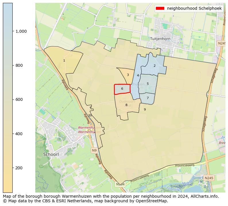 Image of the neighbourhood Schelphoek at the map. This image is used as introduction to this page. This page shows a lot of information about the population in the neighbourhood Schelphoek (such as the distribution by age groups of the residents, the composition of households, whether inhabitants are natives or Dutch with an immigration background, data about the houses (numbers, types, price development, use, type of property, ...) and more (car ownership, energy consumption, ...) based on open data from the Dutch Central Bureau of Statistics and various other sources!