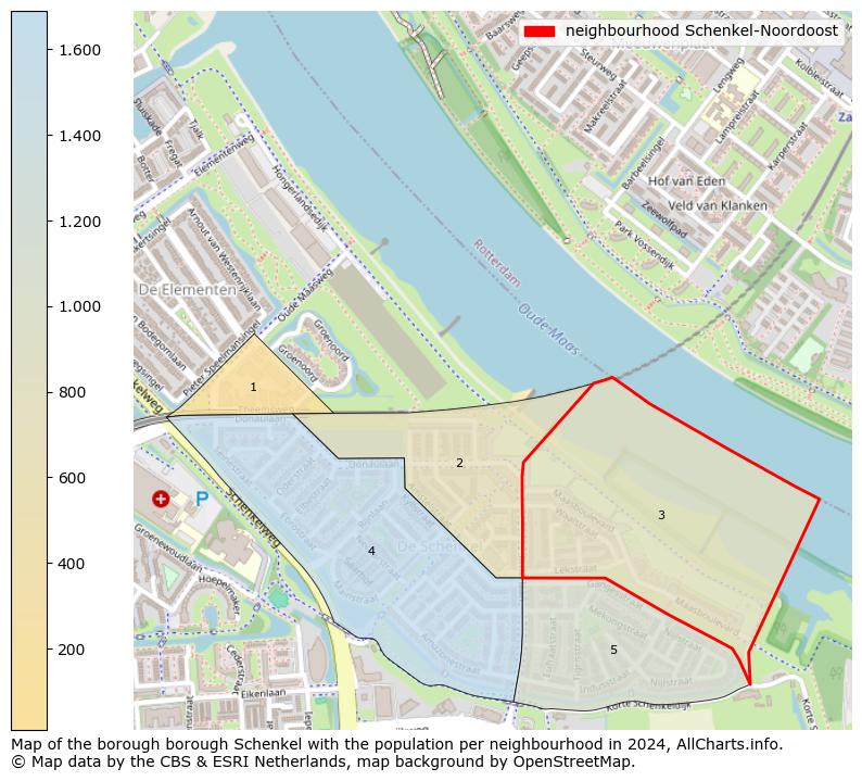 Image of the neighbourhood Schenkel-Noordoost at the map. This image is used as introduction to this page. This page shows a lot of information about the population in the neighbourhood Schenkel-Noordoost (such as the distribution by age groups of the residents, the composition of households, whether inhabitants are natives or Dutch with an immigration background, data about the houses (numbers, types, price development, use, type of property, ...) and more (car ownership, energy consumption, ...) based on open data from the Dutch Central Bureau of Statistics and various other sources!