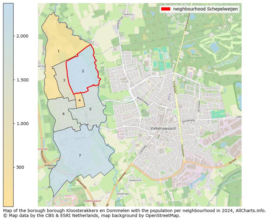 Image of the neighbourhood Schepelweijen at the map. This image is used as introduction to this page. This page shows a lot of information about the population in the neighbourhood Schepelweijen (such as the distribution by age groups of the residents, the composition of households, whether inhabitants are natives or Dutch with an immigration background, data about the houses (numbers, types, price development, use, type of property, ...) and more (car ownership, energy consumption, ...) based on open data from the Dutch Central Bureau of Statistics and various other sources!