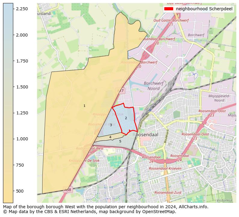 Image of the neighbourhood Scherpdeel at the map. This image is used as introduction to this page. This page shows a lot of information about the population in the neighbourhood Scherpdeel (such as the distribution by age groups of the residents, the composition of households, whether inhabitants are natives or Dutch with an immigration background, data about the houses (numbers, types, price development, use, type of property, ...) and more (car ownership, energy consumption, ...) based on open data from the Dutch Central Bureau of Statistics and various other sources!