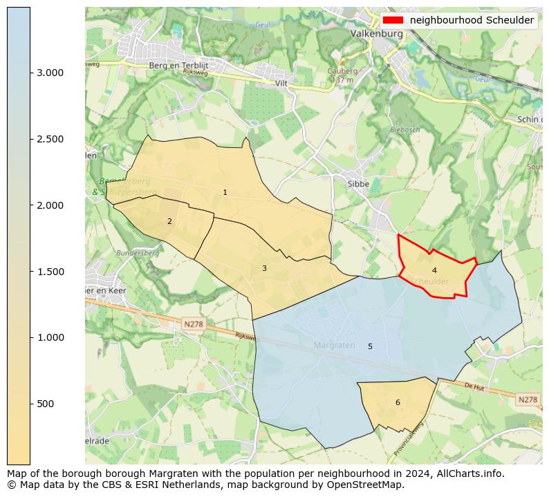 Image of the neighbourhood Scheulder at the map. This image is used as introduction to this page. This page shows a lot of information about the population in the neighbourhood Scheulder (such as the distribution by age groups of the residents, the composition of households, whether inhabitants are natives or Dutch with an immigration background, data about the houses (numbers, types, price development, use, type of property, ...) and more (car ownership, energy consumption, ...) based on open data from the Dutch Central Bureau of Statistics and various other sources!