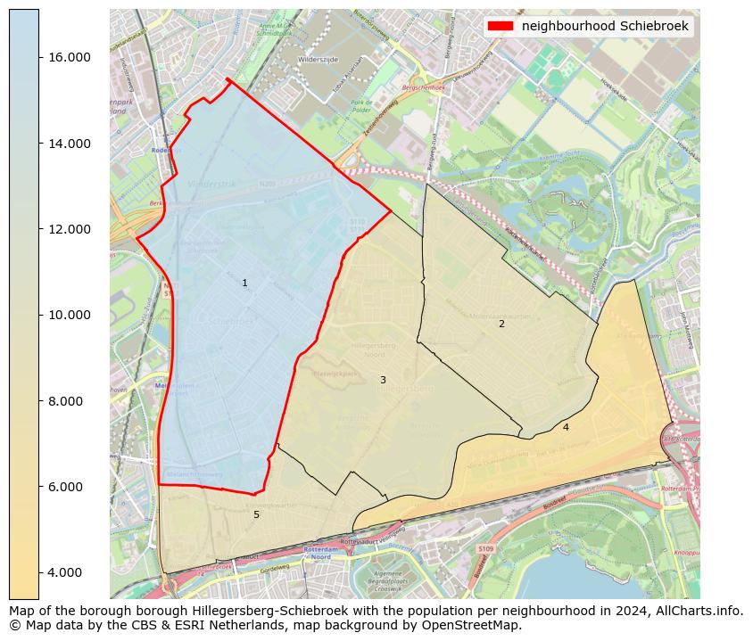 Image of the neighbourhood Schiebroek at the map. This image is used as introduction to this page. This page shows a lot of information about the population in the neighbourhood Schiebroek (such as the distribution by age groups of the residents, the composition of households, whether inhabitants are natives or Dutch with an immigration background, data about the houses (numbers, types, price development, use, type of property, ...) and more (car ownership, energy consumption, ...) based on open data from the Dutch Central Bureau of Statistics and various other sources!