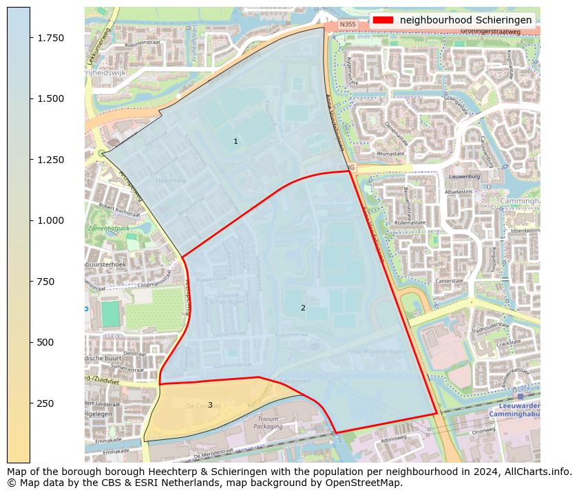 Image of the neighbourhood Schieringen at the map. This image is used as introduction to this page. This page shows a lot of information about the population in the neighbourhood Schieringen (such as the distribution by age groups of the residents, the composition of households, whether inhabitants are natives or Dutch with an immigration background, data about the houses (numbers, types, price development, use, type of property, ...) and more (car ownership, energy consumption, ...) based on open data from the Dutch Central Bureau of Statistics and various other sources!