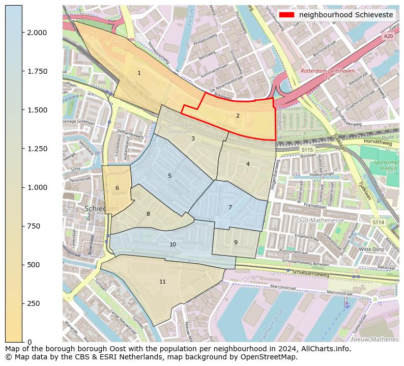 Image of the neighbourhood Schieveste at the map. This image is used as introduction to this page. This page shows a lot of information about the population in the neighbourhood Schieveste (such as the distribution by age groups of the residents, the composition of households, whether inhabitants are natives or Dutch with an immigration background, data about the houses (numbers, types, price development, use, type of property, ...) and more (car ownership, energy consumption, ...) based on open data from the Dutch Central Bureau of Statistics and various other sources!