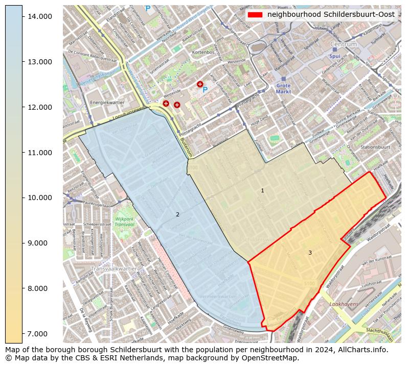 Image of the neighbourhood Schildersbuurt-Oost at the map. This image is used as introduction to this page. This page shows a lot of information about the population in the neighbourhood Schildersbuurt-Oost (such as the distribution by age groups of the residents, the composition of households, whether inhabitants are natives or Dutch with an immigration background, data about the houses (numbers, types, price development, use, type of property, ...) and more (car ownership, energy consumption, ...) based on open data from the Dutch Central Bureau of Statistics and various other sources!