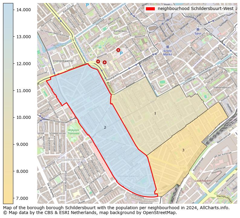 Image of the neighbourhood Schildersbuurt-West at the map. This image is used as introduction to this page. This page shows a lot of information about the population in the neighbourhood Schildersbuurt-West (such as the distribution by age groups of the residents, the composition of households, whether inhabitants are natives or Dutch with an immigration background, data about the houses (numbers, types, price development, use, type of property, ...) and more (car ownership, energy consumption, ...) based on open data from the Dutch Central Bureau of Statistics and various other sources!