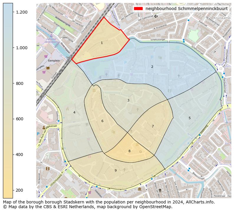 Image of the neighbourhood Schimmelpenninckbuurt at the map. This image is used as introduction to this page. This page shows a lot of information about the population in the neighbourhood Schimmelpenninckbuurt (such as the distribution by age groups of the residents, the composition of households, whether inhabitants are natives or Dutch with an immigration background, data about the houses (numbers, types, price development, use, type of property, ...) and more (car ownership, energy consumption, ...) based on open data from the Dutch Central Bureau of Statistics and various other sources!