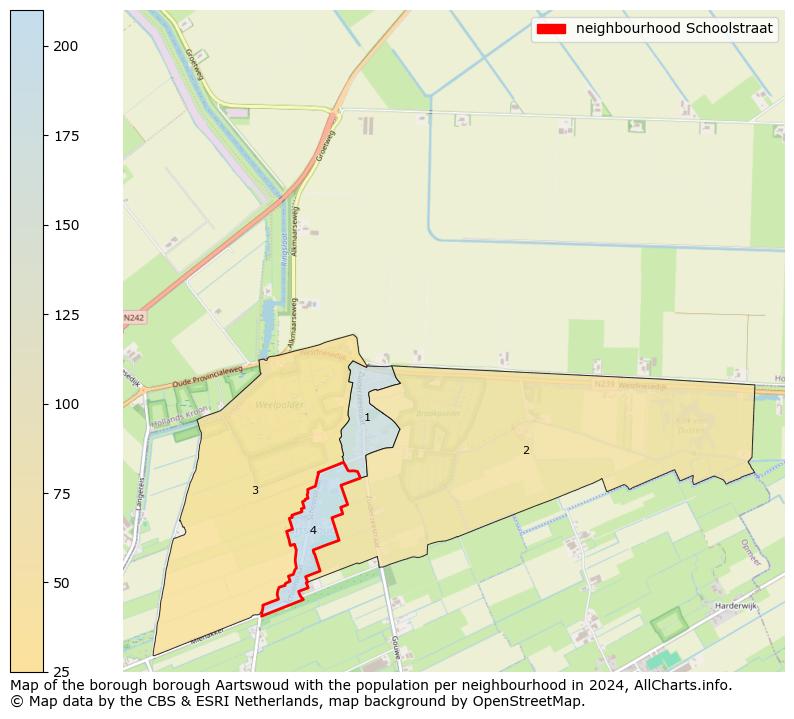 Image of the neighbourhood Schoolstraat at the map. This image is used as introduction to this page. This page shows a lot of information about the population in the neighbourhood Schoolstraat (such as the distribution by age groups of the residents, the composition of households, whether inhabitants are natives or Dutch with an immigration background, data about the houses (numbers, types, price development, use, type of property, ...) and more (car ownership, energy consumption, ...) based on open data from the Dutch Central Bureau of Statistics and various other sources!