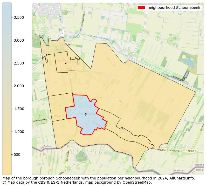 Image of the neighbourhood Schoonebeek at the map. This image is used as introduction to this page. This page shows a lot of information about the population in the neighbourhood Schoonebeek (such as the distribution by age groups of the residents, the composition of households, whether inhabitants are natives or Dutch with an immigration background, data about the houses (numbers, types, price development, use, type of property, ...) and more (car ownership, energy consumption, ...) based on open data from the Dutch Central Bureau of Statistics and various other sources!