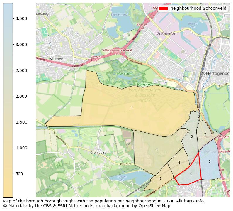 Image of the neighbourhood Schoonveld at the map. This image is used as introduction to this page. This page shows a lot of information about the population in the neighbourhood Schoonveld (such as the distribution by age groups of the residents, the composition of households, whether inhabitants are natives or Dutch with an immigration background, data about the houses (numbers, types, price development, use, type of property, ...) and more (car ownership, energy consumption, ...) based on open data from the Dutch Central Bureau of Statistics and various other sources!