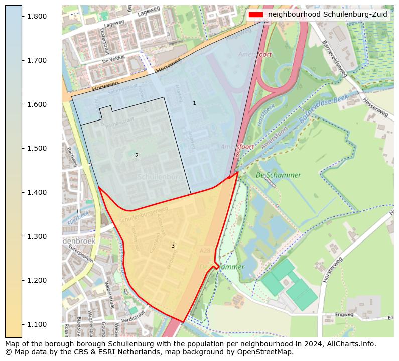 Image of the neighbourhood Schuilenburg-Zuid at the map. This image is used as introduction to this page. This page shows a lot of information about the population in the neighbourhood Schuilenburg-Zuid (such as the distribution by age groups of the residents, the composition of households, whether inhabitants are natives or Dutch with an immigration background, data about the houses (numbers, types, price development, use, type of property, ...) and more (car ownership, energy consumption, ...) based on open data from the Dutch Central Bureau of Statistics and various other sources!