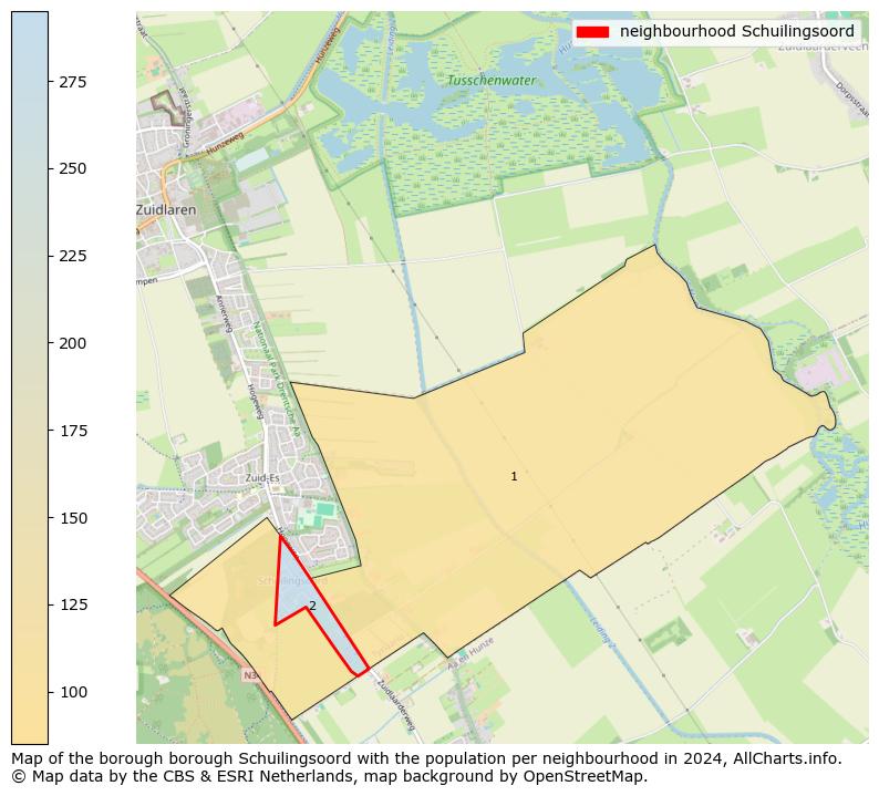 Image of the neighbourhood Schuilingsoord at the map. This image is used as introduction to this page. This page shows a lot of information about the population in the neighbourhood Schuilingsoord (such as the distribution by age groups of the residents, the composition of households, whether inhabitants are natives or Dutch with an immigration background, data about the houses (numbers, types, price development, use, type of property, ...) and more (car ownership, energy consumption, ...) based on open data from the Dutch Central Bureau of Statistics and various other sources!