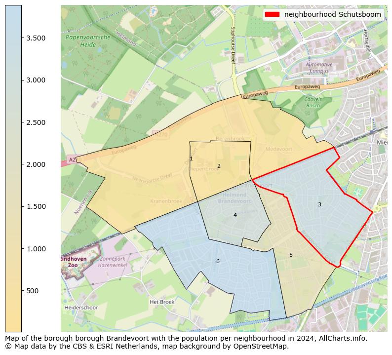 Image of the neighbourhood Schutsboom at the map. This image is used as introduction to this page. This page shows a lot of information about the population in the neighbourhood Schutsboom (such as the distribution by age groups of the residents, the composition of households, whether inhabitants are natives or Dutch with an immigration background, data about the houses (numbers, types, price development, use, type of property, ...) and more (car ownership, energy consumption, ...) based on open data from the Dutch Central Bureau of Statistics and various other sources!