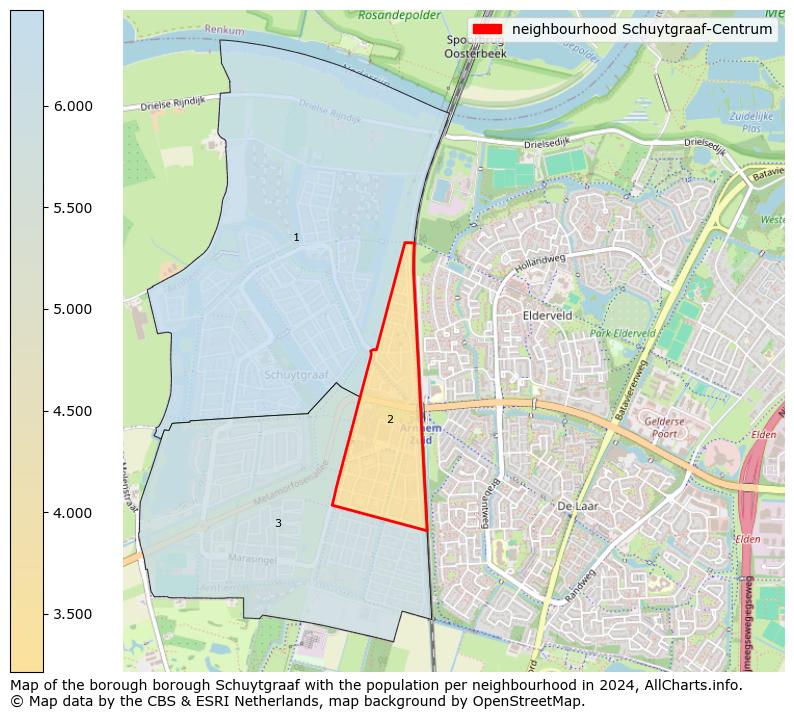 Image of the neighbourhood Schuytgraaf-Centrum at the map. This image is used as introduction to this page. This page shows a lot of information about the population in the neighbourhood Schuytgraaf-Centrum (such as the distribution by age groups of the residents, the composition of households, whether inhabitants are natives or Dutch with an immigration background, data about the houses (numbers, types, price development, use, type of property, ...) and more (car ownership, energy consumption, ...) based on open data from the Dutch Central Bureau of Statistics and various other sources!