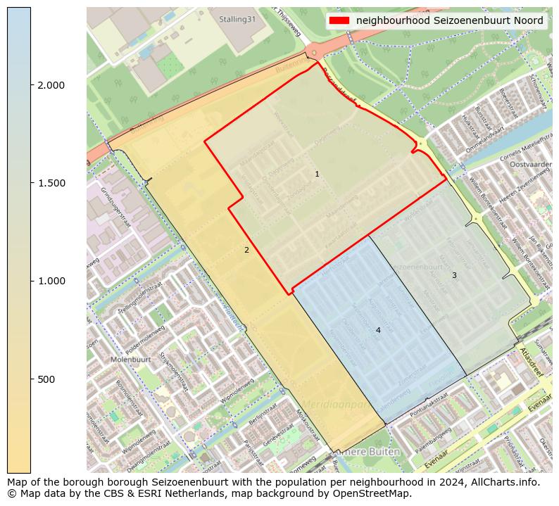 Image of the neighbourhood Seizoenenbuurt Noord at the map. This image is used as introduction to this page. This page shows a lot of information about the population in the neighbourhood Seizoenenbuurt Noord (such as the distribution by age groups of the residents, the composition of households, whether inhabitants are natives or Dutch with an immigration background, data about the houses (numbers, types, price development, use, type of property, ...) and more (car ownership, energy consumption, ...) based on open data from the Dutch Central Bureau of Statistics and various other sources!