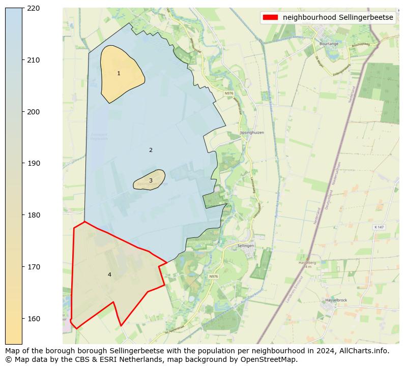 Image of the neighbourhood Sellingerbeetse at the map. This image is used as introduction to this page. This page shows a lot of information about the population in the neighbourhood Sellingerbeetse (such as the distribution by age groups of the residents, the composition of households, whether inhabitants are natives or Dutch with an immigration background, data about the houses (numbers, types, price development, use, type of property, ...) and more (car ownership, energy consumption, ...) based on open data from the Dutch Central Bureau of Statistics and various other sources!