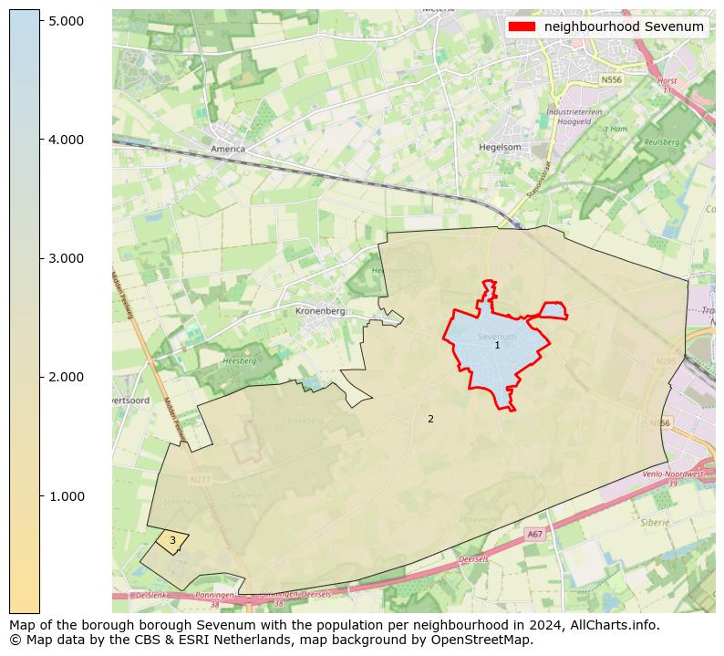 Image of the neighbourhood Sevenum at the map. This image is used as introduction to this page. This page shows a lot of information about the population in the neighbourhood Sevenum (such as the distribution by age groups of the residents, the composition of households, whether inhabitants are natives or Dutch with an immigration background, data about the houses (numbers, types, price development, use, type of property, ...) and more (car ownership, energy consumption, ...) based on open data from the Dutch Central Bureau of Statistics and various other sources!