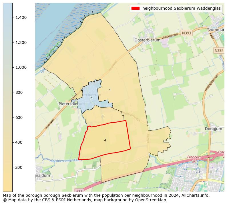 Image of the neighbourhood Sexbierum Waddenglas at the map. This image is used as introduction to this page. This page shows a lot of information about the population in the neighbourhood Sexbierum Waddenglas (such as the distribution by age groups of the residents, the composition of households, whether inhabitants are natives or Dutch with an immigration background, data about the houses (numbers, types, price development, use, type of property, ...) and more (car ownership, energy consumption, ...) based on open data from the Dutch Central Bureau of Statistics and various other sources!