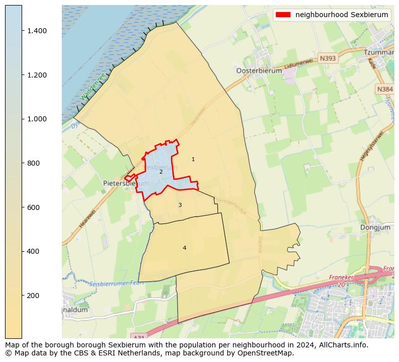 Image of the neighbourhood Sexbierum at the map. This image is used as introduction to this page. This page shows a lot of information about the population in the neighbourhood Sexbierum (such as the distribution by age groups of the residents, the composition of households, whether inhabitants are natives or Dutch with an immigration background, data about the houses (numbers, types, price development, use, type of property, ...) and more (car ownership, energy consumption, ...) based on open data from the Dutch Central Bureau of Statistics and various other sources!