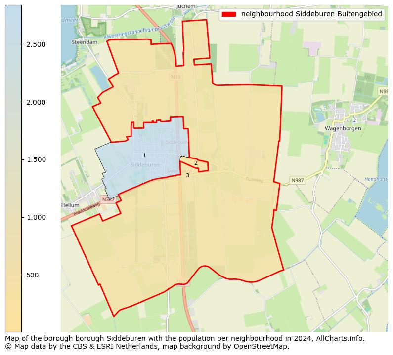 Image of the neighbourhood Siddeburen Buitengebied at the map. This image is used as introduction to this page. This page shows a lot of information about the population in the neighbourhood Siddeburen Buitengebied (such as the distribution by age groups of the residents, the composition of households, whether inhabitants are natives or Dutch with an immigration background, data about the houses (numbers, types, price development, use, type of property, ...) and more (car ownership, energy consumption, ...) based on open data from the Dutch Central Bureau of Statistics and various other sources!