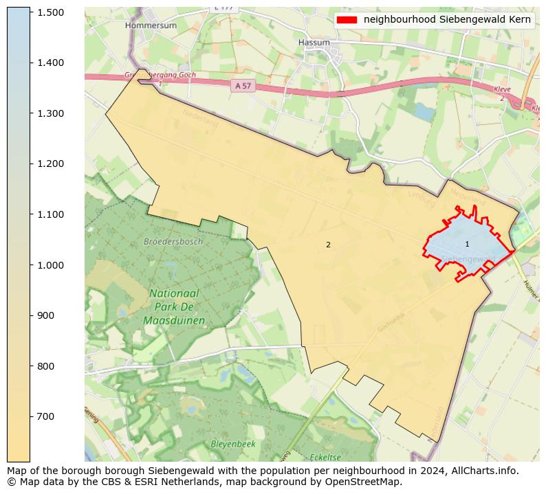 Image of the neighbourhood Siebengewald Kern at the map. This image is used as introduction to this page. This page shows a lot of information about the population in the neighbourhood Siebengewald Kern (such as the distribution by age groups of the residents, the composition of households, whether inhabitants are natives or Dutch with an immigration background, data about the houses (numbers, types, price development, use, type of property, ...) and more (car ownership, energy consumption, ...) based on open data from the Dutch Central Bureau of Statistics and various other sources!