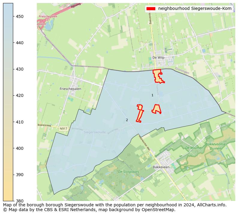 Image of the neighbourhood Siegerswoude-Kom at the map. This image is used as introduction to this page. This page shows a lot of information about the population in the neighbourhood Siegerswoude-Kom (such as the distribution by age groups of the residents, the composition of households, whether inhabitants are natives or Dutch with an immigration background, data about the houses (numbers, types, price development, use, type of property, ...) and more (car ownership, energy consumption, ...) based on open data from the Dutch Central Bureau of Statistics and various other sources!