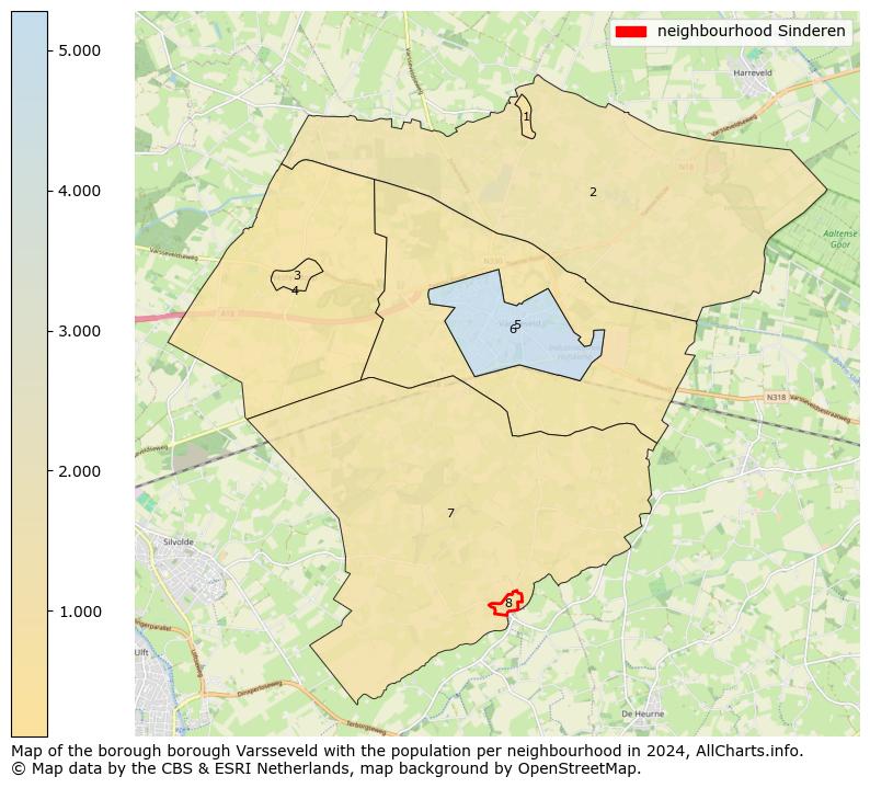 Image of the neighbourhood Sinderen at the map. This image is used as introduction to this page. This page shows a lot of information about the population in the neighbourhood Sinderen (such as the distribution by age groups of the residents, the composition of households, whether inhabitants are natives or Dutch with an immigration background, data about the houses (numbers, types, price development, use, type of property, ...) and more (car ownership, energy consumption, ...) based on open data from the Dutch Central Bureau of Statistics and various other sources!