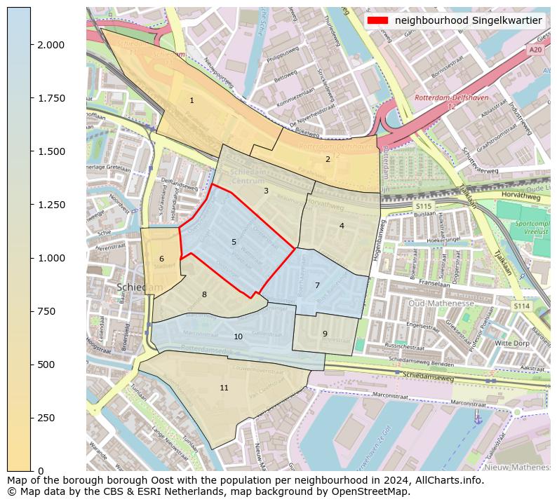 Image of the neighbourhood Singelkwartier at the map. This image is used as introduction to this page. This page shows a lot of information about the population in the neighbourhood Singelkwartier (such as the distribution by age groups of the residents, the composition of households, whether inhabitants are natives or Dutch with an immigration background, data about the houses (numbers, types, price development, use, type of property, ...) and more (car ownership, energy consumption, ...) based on open data from the Dutch Central Bureau of Statistics and various other sources!