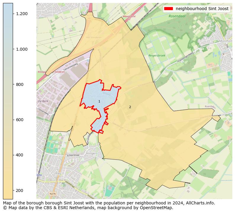 Image of the neighbourhood Sint Joost at the map. This image is used as introduction to this page. This page shows a lot of information about the population in the neighbourhood Sint Joost (such as the distribution by age groups of the residents, the composition of households, whether inhabitants are natives or Dutch with an immigration background, data about the houses (numbers, types, price development, use, type of property, ...) and more (car ownership, energy consumption, ...) based on open data from the Dutch Central Bureau of Statistics and various other sources!