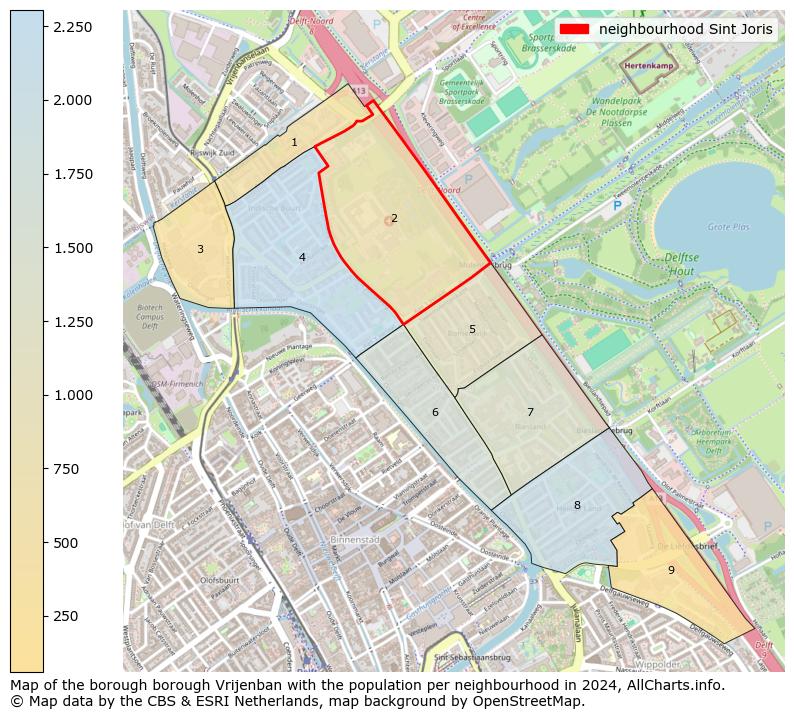 Image of the neighbourhood Sint Joris at the map. This image is used as introduction to this page. This page shows a lot of information about the population in the neighbourhood Sint Joris (such as the distribution by age groups of the residents, the composition of households, whether inhabitants are natives or Dutch with an immigration background, data about the houses (numbers, types, price development, use, type of property, ...) and more (car ownership, energy consumption, ...) based on open data from the Dutch Central Bureau of Statistics and various other sources!