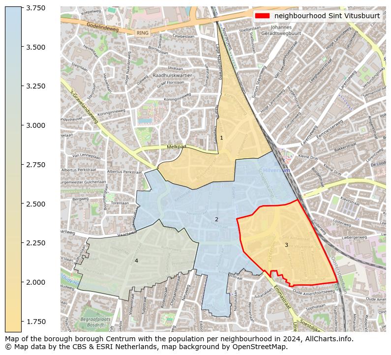 Image of the neighbourhood Sint Vitusbuurt at the map. This image is used as introduction to this page. This page shows a lot of information about the population in the neighbourhood Sint Vitusbuurt (such as the distribution by age groups of the residents, the composition of households, whether inhabitants are natives or Dutch with an immigration background, data about the houses (numbers, types, price development, use, type of property, ...) and more (car ownership, energy consumption, ...) based on open data from the Dutch Central Bureau of Statistics and various other sources!