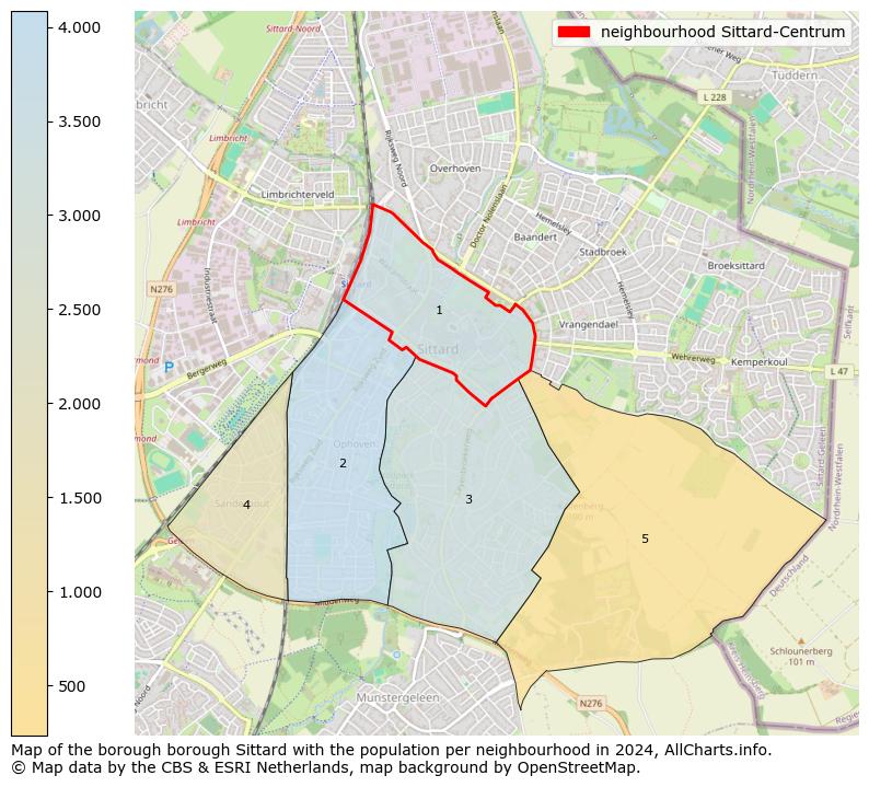 Image of the neighbourhood Sittard-Centrum at the map. This image is used as introduction to this page. This page shows a lot of information about the population in the neighbourhood Sittard-Centrum (such as the distribution by age groups of the residents, the composition of households, whether inhabitants are natives or Dutch with an immigration background, data about the houses (numbers, types, price development, use, type of property, ...) and more (car ownership, energy consumption, ...) based on open data from the Dutch Central Bureau of Statistics and various other sources!