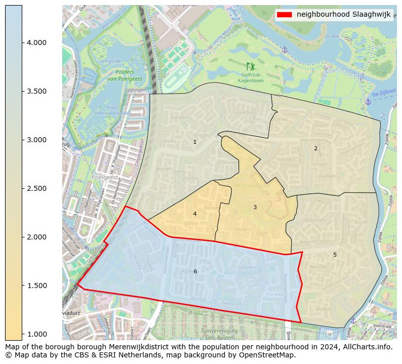 Image of the neighbourhood Slaaghwijk at the map. This image is used as introduction to this page. This page shows a lot of information about the population in the neighbourhood Slaaghwijk (such as the distribution by age groups of the residents, the composition of households, whether inhabitants are natives or Dutch with an immigration background, data about the houses (numbers, types, price development, use, type of property, ...) and more (car ownership, energy consumption, ...) based on open data from the Dutch Central Bureau of Statistics and various other sources!