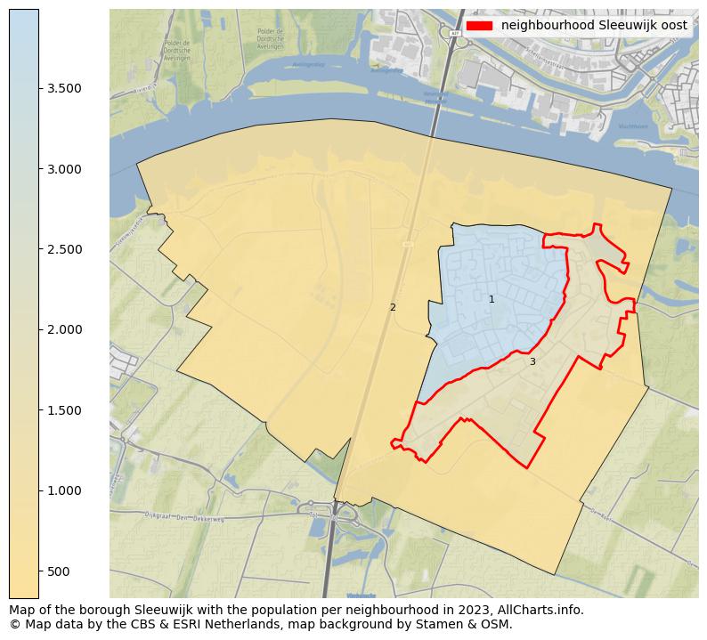 Map of the borough Sleeuwijk with the population per neighbourhood in 2023. This page shows a lot of information about residents (such as the distribution by age groups, family composition, gender, native or Dutch with an immigration background, ...), homes (numbers, types, price development, use, type of property, ...) and more (car ownership, energy consumption, ...) based on open data from the Dutch Central Bureau of Statistics and various other sources!