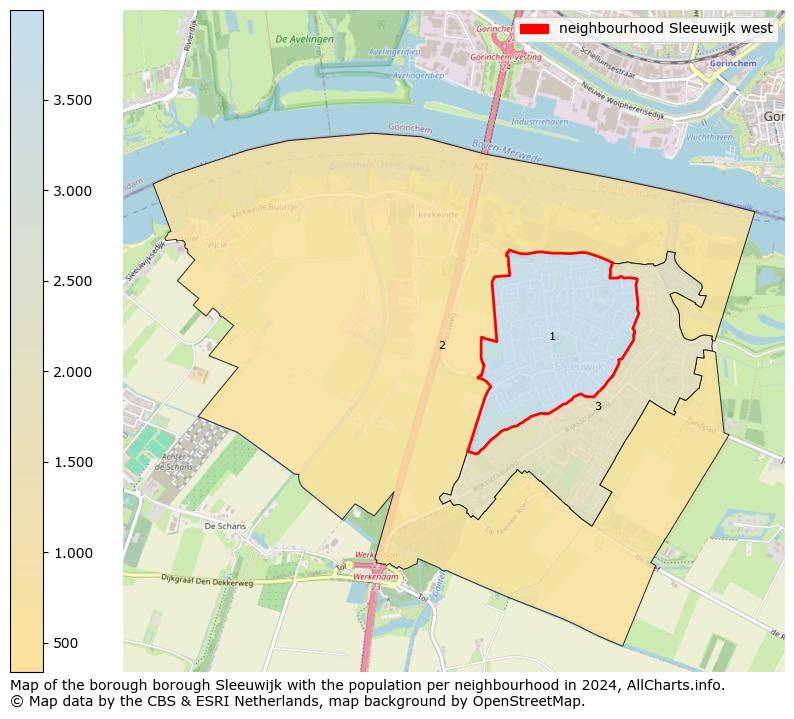 Image of the neighbourhood Sleeuwijk west at the map. This image is used as introduction to this page. This page shows a lot of information about the population in the neighbourhood Sleeuwijk west (such as the distribution by age groups of the residents, the composition of households, whether inhabitants are natives or Dutch with an immigration background, data about the houses (numbers, types, price development, use, type of property, ...) and more (car ownership, energy consumption, ...) based on open data from the Dutch Central Bureau of Statistics and various other sources!