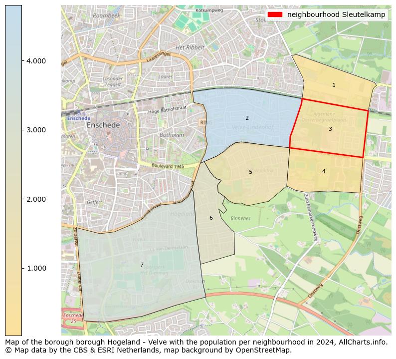 Image of the neighbourhood Sleutelkamp at the map. This image is used as introduction to this page. This page shows a lot of information about the population in the neighbourhood Sleutelkamp (such as the distribution by age groups of the residents, the composition of households, whether inhabitants are natives or Dutch with an immigration background, data about the houses (numbers, types, price development, use, type of property, ...) and more (car ownership, energy consumption, ...) based on open data from the Dutch Central Bureau of Statistics and various other sources!