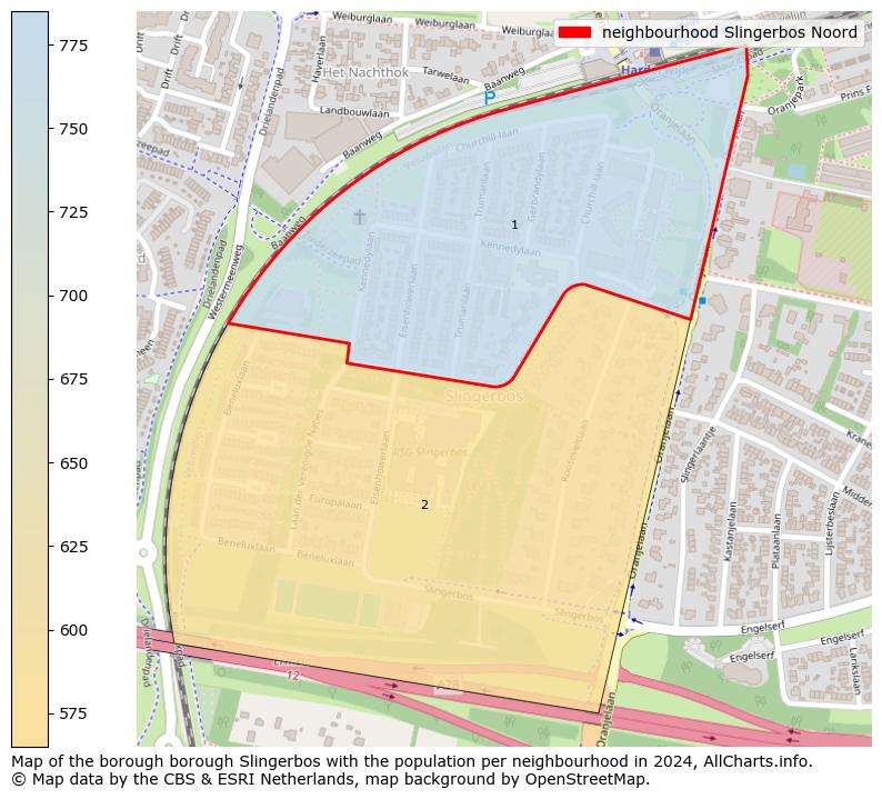 Image of the neighbourhood Slingerbos Noord at the map. This image is used as introduction to this page. This page shows a lot of information about the population in the neighbourhood Slingerbos Noord (such as the distribution by age groups of the residents, the composition of households, whether inhabitants are natives or Dutch with an immigration background, data about the houses (numbers, types, price development, use, type of property, ...) and more (car ownership, energy consumption, ...) based on open data from the Dutch Central Bureau of Statistics and various other sources!