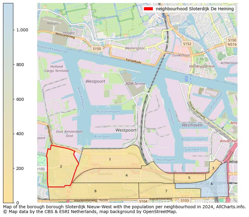 Image of the neighbourhood Sloterdijk De Heining at the map. This image is used as introduction to this page. This page shows a lot of information about the population in the neighbourhood Sloterdijk De Heining (such as the distribution by age groups of the residents, the composition of households, whether inhabitants are natives or Dutch with an immigration background, data about the houses (numbers, types, price development, use, type of property, ...) and more (car ownership, energy consumption, ...) based on open data from the Dutch Central Bureau of Statistics and various other sources!