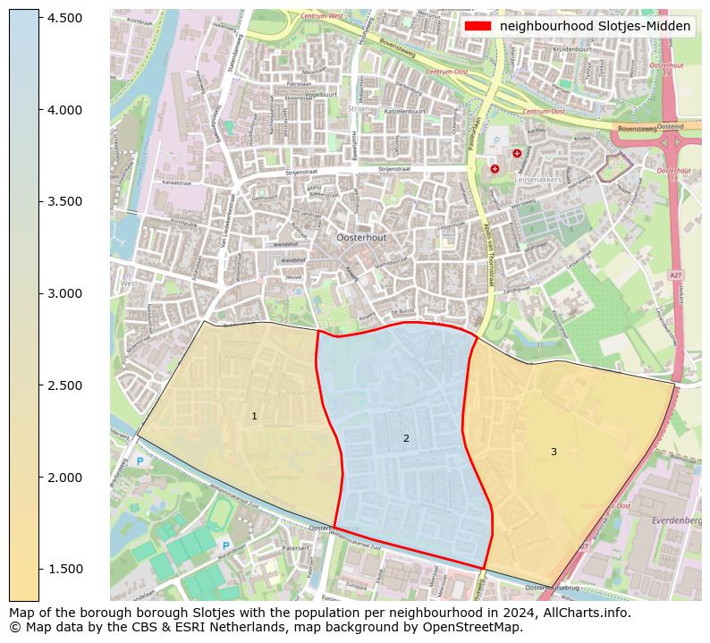 Image of the neighbourhood Slotjes-Midden at the map. This image is used as introduction to this page. This page shows a lot of information about the population in the neighbourhood Slotjes-Midden (such as the distribution by age groups of the residents, the composition of households, whether inhabitants are natives or Dutch with an immigration background, data about the houses (numbers, types, price development, use, type of property, ...) and more (car ownership, energy consumption, ...) based on open data from the Dutch Central Bureau of Statistics and various other sources!