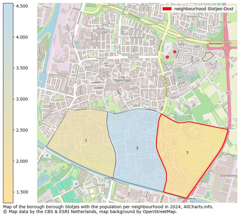 Image of the neighbourhood Slotjes-Oost at the map. This image is used as introduction to this page. This page shows a lot of information about the population in the neighbourhood Slotjes-Oost (such as the distribution by age groups of the residents, the composition of households, whether inhabitants are natives or Dutch with an immigration background, data about the houses (numbers, types, price development, use, type of property, ...) and more (car ownership, energy consumption, ...) based on open data from the Dutch Central Bureau of Statistics and various other sources!