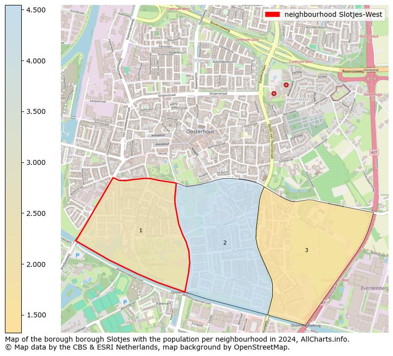 Image of the neighbourhood Slotjes-West at the map. This image is used as introduction to this page. This page shows a lot of information about the population in the neighbourhood Slotjes-West (such as the distribution by age groups of the residents, the composition of households, whether inhabitants are natives or Dutch with an immigration background, data about the houses (numbers, types, price development, use, type of property, ...) and more (car ownership, energy consumption, ...) based on open data from the Dutch Central Bureau of Statistics and various other sources!