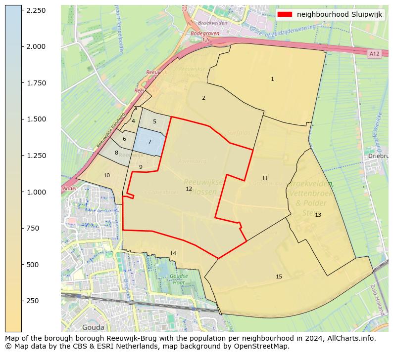 Image of the neighbourhood Sluipwijk at the map. This image is used as introduction to this page. This page shows a lot of information about the population in the neighbourhood Sluipwijk (such as the distribution by age groups of the residents, the composition of households, whether inhabitants are natives or Dutch with an immigration background, data about the houses (numbers, types, price development, use, type of property, ...) and more (car ownership, energy consumption, ...) based on open data from the Dutch Central Bureau of Statistics and various other sources!